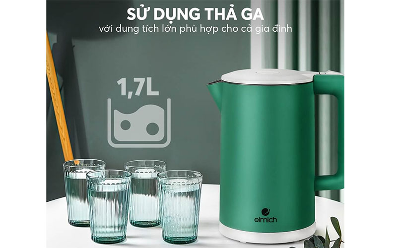 Bình đun nước siêu tốc Elmich KEE-1774B/G/P - Hàng chính hãng