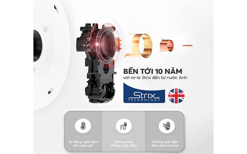 Bình đun nước siêu tốc Elmich KEE-1774B/G/P - Hàng chính hãng