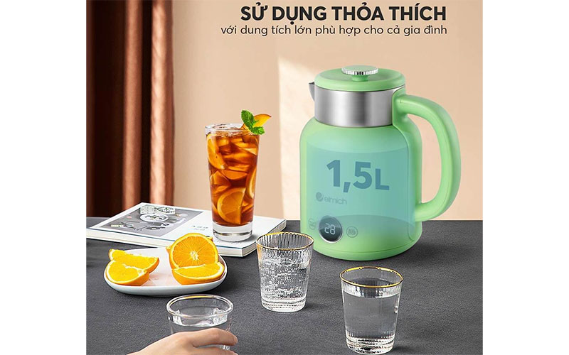 Bình đun nước siêu tốc Elmich KEE-8456AW/MG/PG - Hàng chính hãng