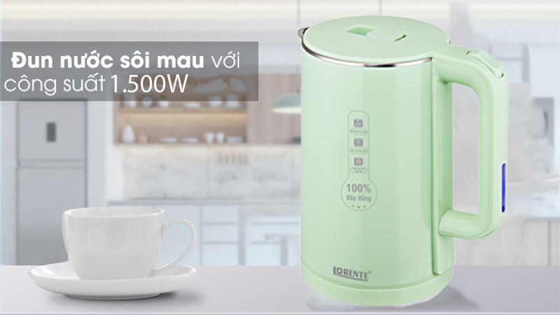 Bình đun nước siêu tốc Lorente LT-3022 - Hàng chính hãng