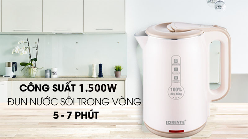 Bình đun nước siêu tốc Lorente LT-3055 - Hàng chính hãng