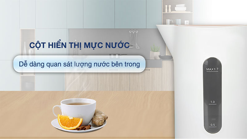 Bình đun nước siêu tốc Panasonic NC-K101WRA - Hàng chính hãng