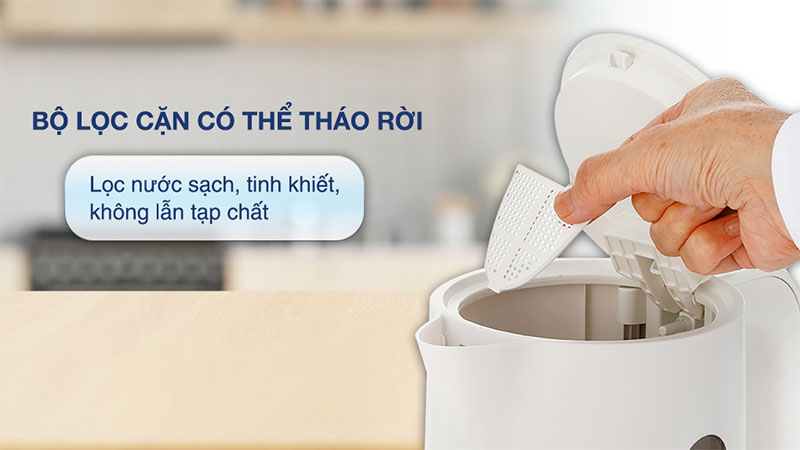 Bình đun nước siêu tốc Panasonic NC-K101WRA - Hàng chính hãng