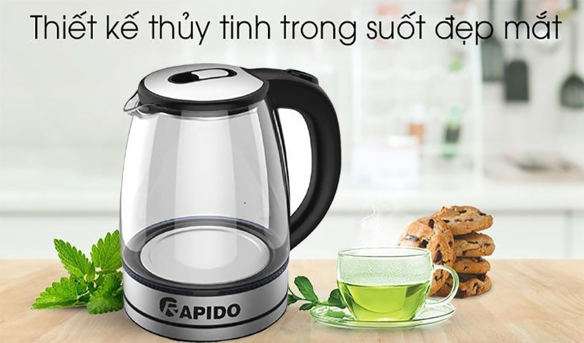 Bình đun nước siêu tốc Rapido RK1818 - Hàng chính hãng