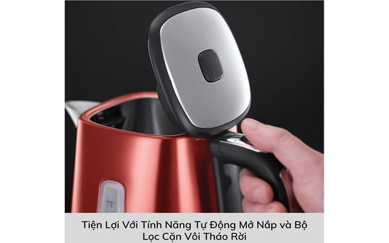 Bình đun nước siêu tốc Russell Hobbs 23210-70 Lunar Solar - Hàng chính hãng