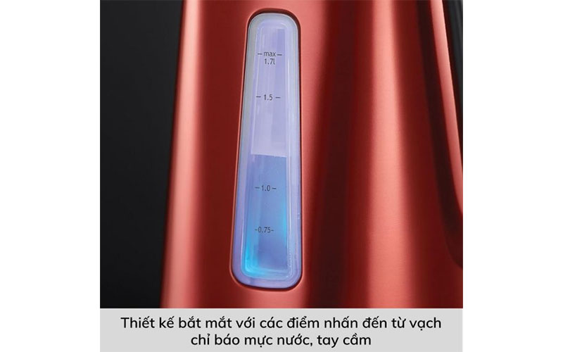Bình đun nước siêu tốc Russell Hobbs 23210-70 Lunar Solar - Hàng chính hãng