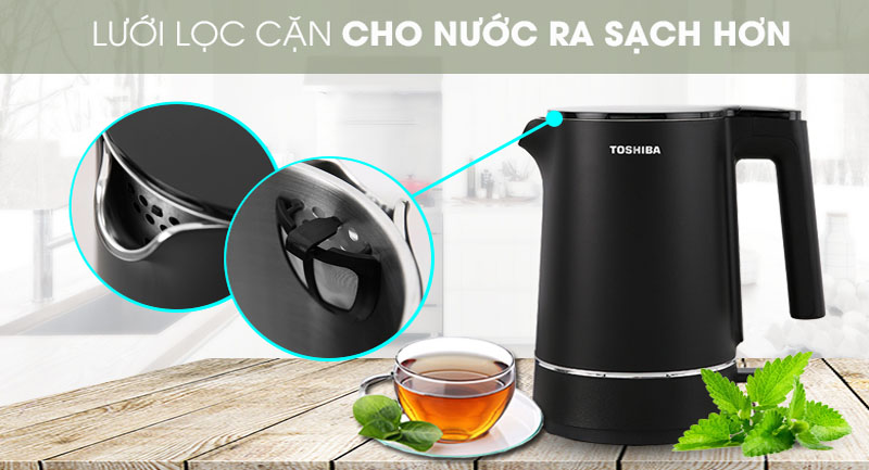 Bình đun siêu tốc Toshiba KT-15DS1NV - Hàng chính hãng