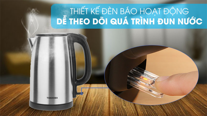 Bình đun nước siêu tốc Toshiba KT-17SH2NV - Hàng chính hãng