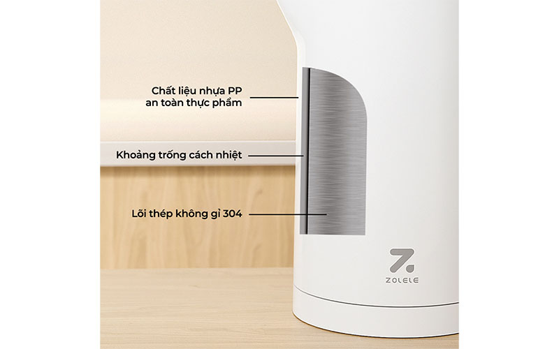 Bình đun nước siêu tốc Zolele HK151 - Hàng chính hãng