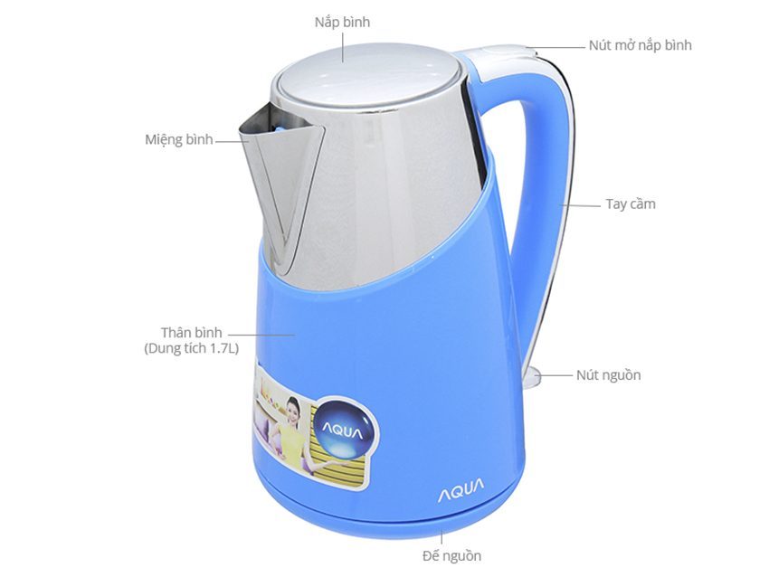 Chi tiết của bình đun siêu tốc Aqua AJK-F615