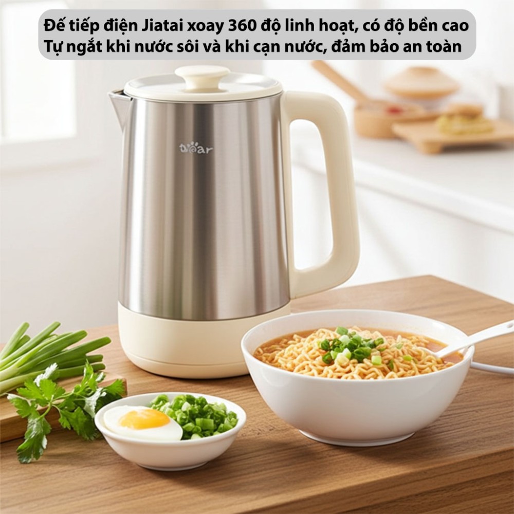 Bình đun siêu tốc Bear 1.7 lít ZDH-D17T5 - Hàng chính hãng