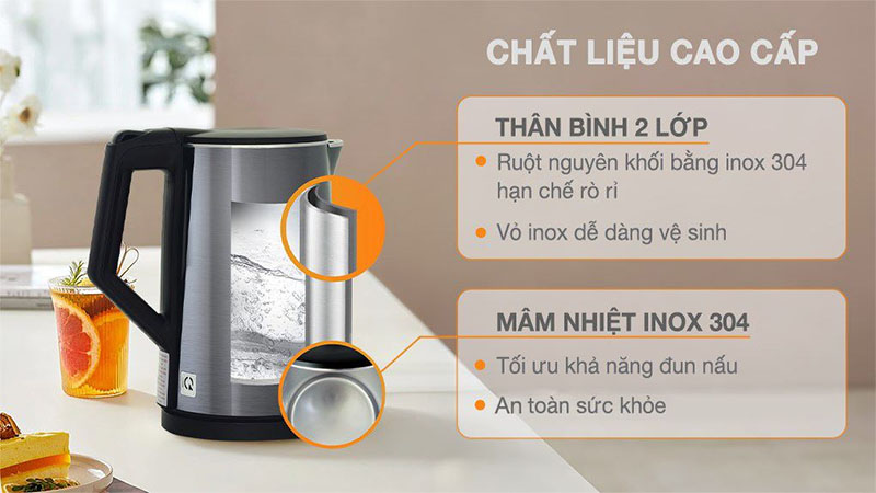 Bình đun siêu tốc BlueStone 1.5 lít KTB-3471 - Hàng chính hãng