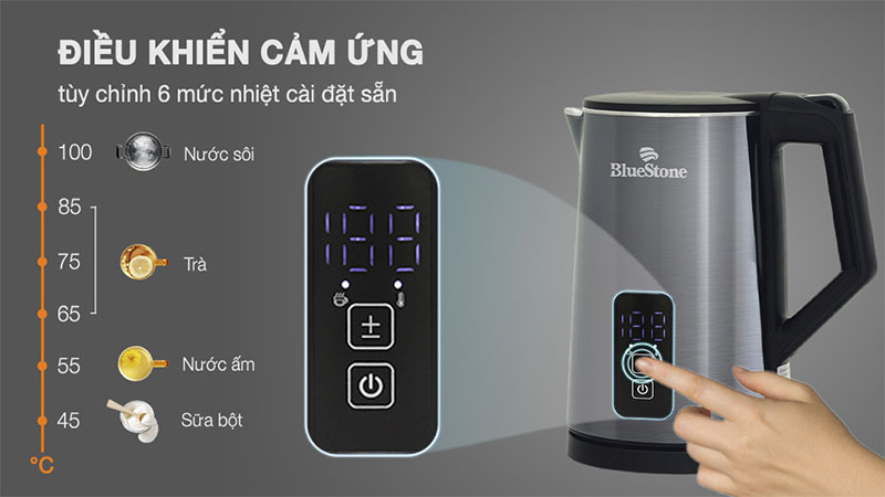Bình đun siêu tốc BlueStone 1.5 lít KTB-3471 - Hàng chính hãng
