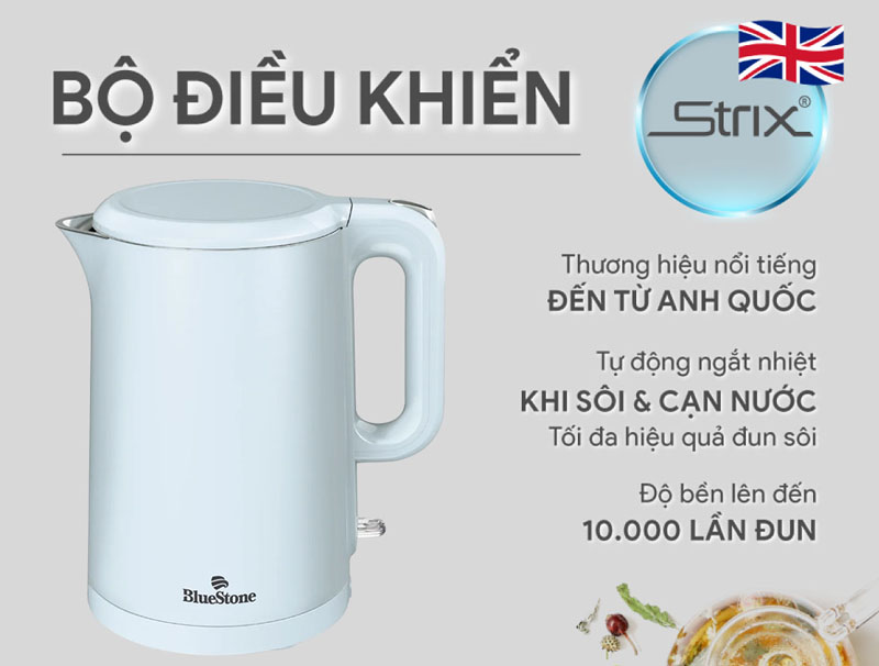 Ấm đun siêu tốc BlueStone KTB-3457 1.5 Lít - Hàng chính hãng