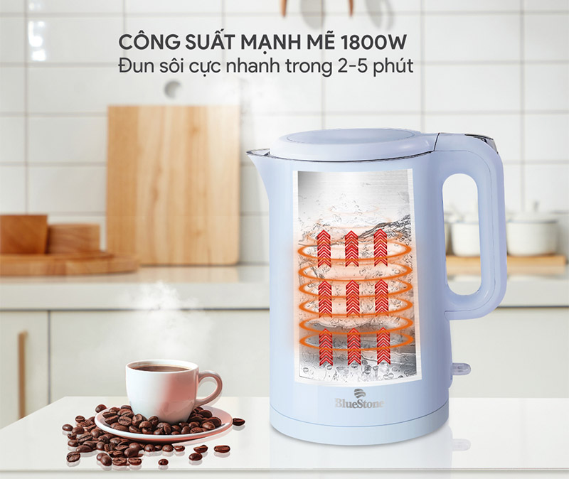Ấm đun siêu tốc BlueStone KTB-3457 1.5 Lít - Hàng chính hãng