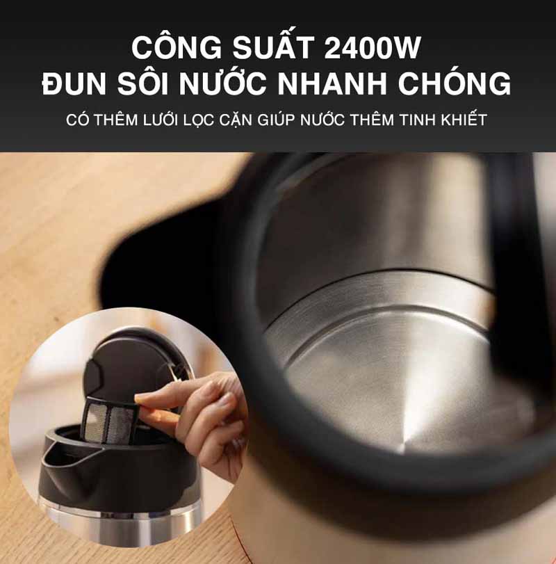 Bình đun siêu tốc Bosch TWK6M480 - Hàng chính hãng