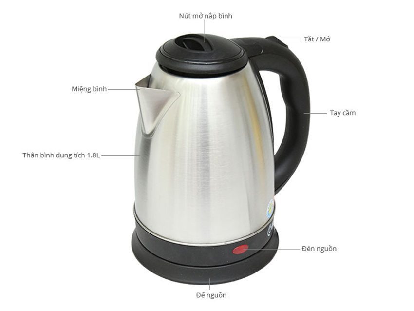 Bình đun siêu tốc Comet CM8219 - Hàng chính hãng