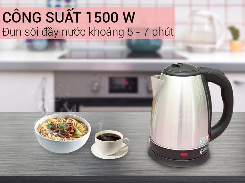 Bình đun siêu tốc Comet CM8219 - Hàng chính hãng