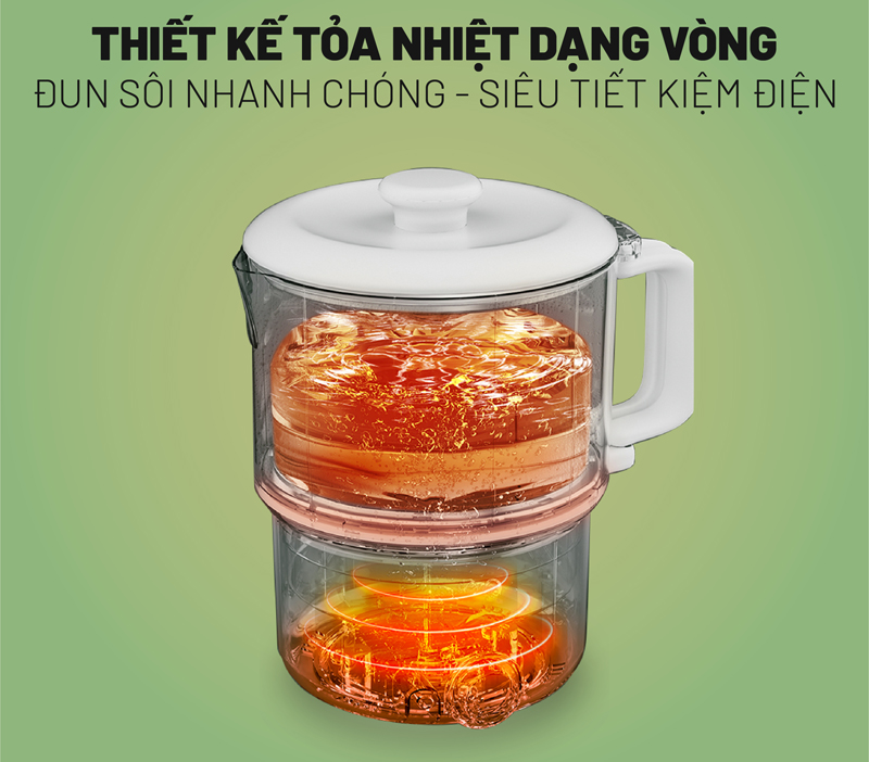 Ấm siêu tốc gấp gọn E-Pro VEP-EKT-SS02(ZDP) - Hàng chính hãng