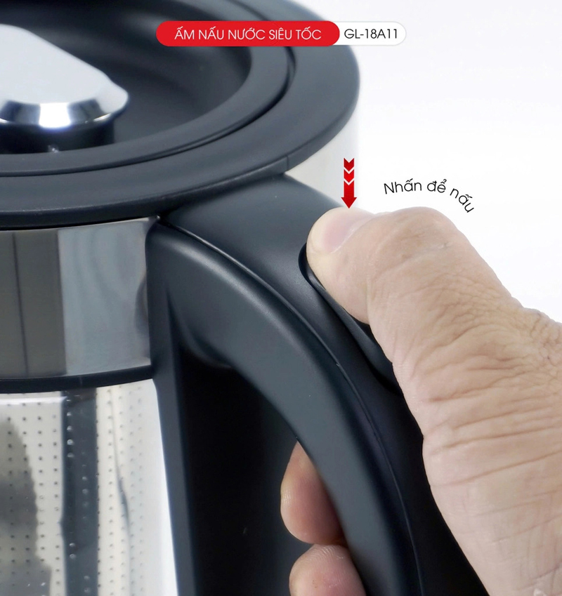 Bình đun siêu tốc thủy tinh Gali GL-18A11 - Hàng chính hãng