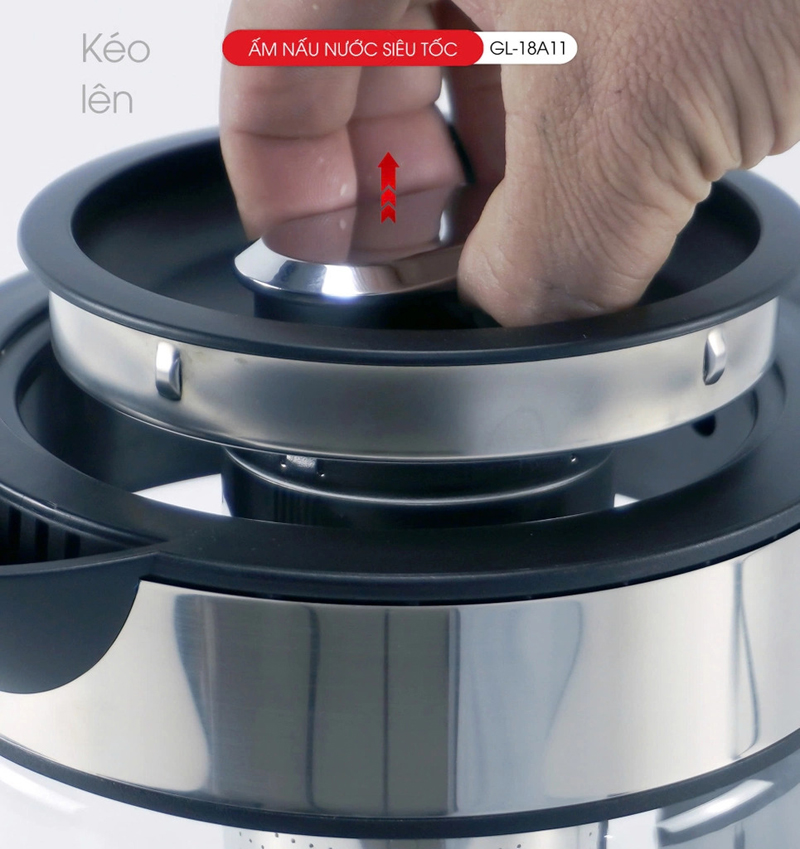 Bình đun siêu tốc thủy tinh Gali GL-18A11 - Hàng chính hãng