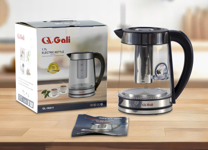 Bình đun siêu tốc thủy tinh Gali GL-18A11 - Hàng chính hãng