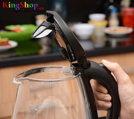 Bình đun siêu tốc thủy tinh Happy Cook HK17SK - Dung tích 1.7L - Hàng chính hãng