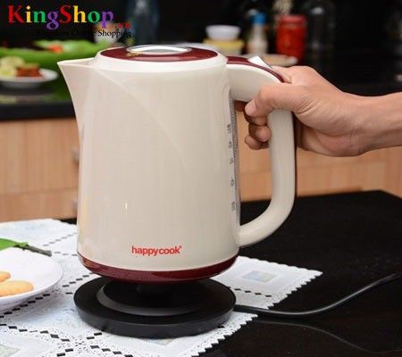 Bình đun siêu tốc Happy Cook HS17SK - Dung tích 1.7L - Hàng chính hãng
