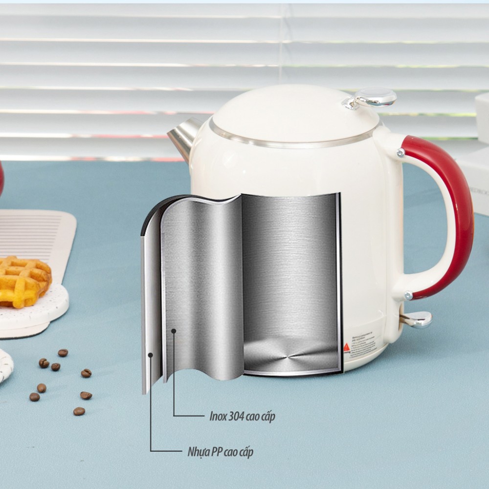 Bình đun nước siêu tốc Kalpen KK61 - Hàng chính hãng