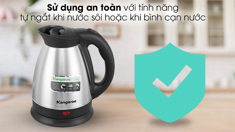 Bình đun siêu tốc Kangaroo KG15SK3 - Hàng chính hãng