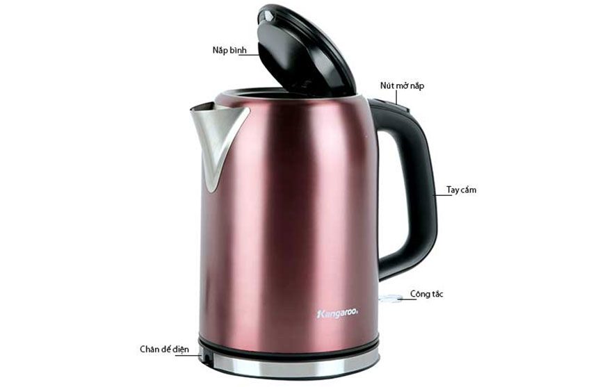 Bình đun siêu tốc Kangaroo KG17K2 - Hàng chính hãng