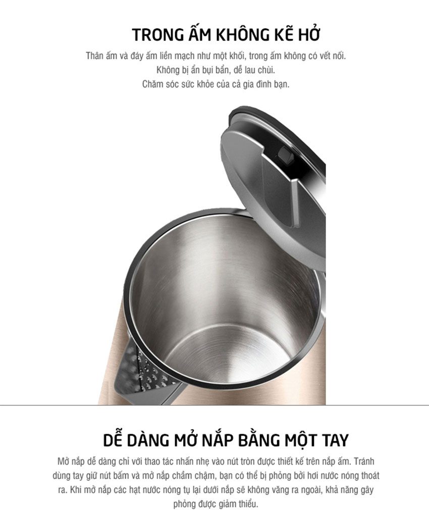 Bình đun siêu tốc Lock&Lock EJK631  - Hàng chính hãng