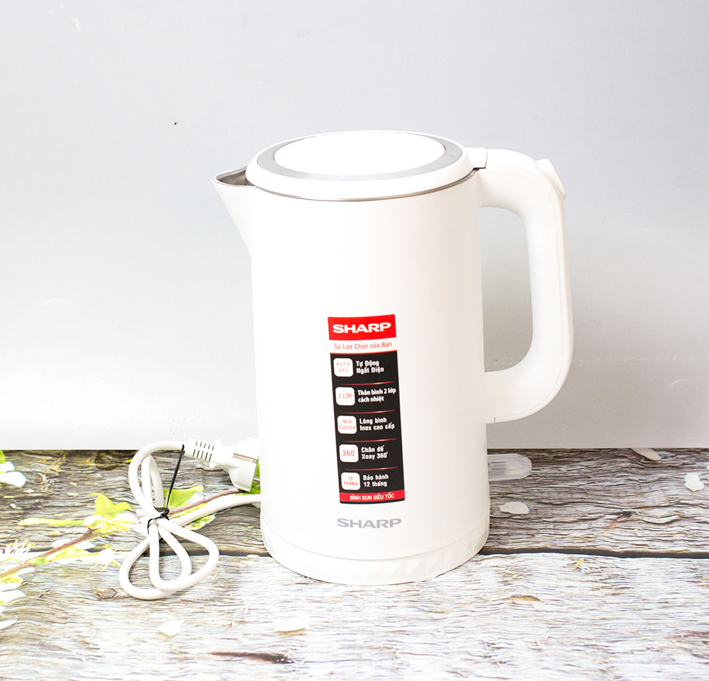 Bình đun siêu tốc Sharp EKJ-17EVPS-BK - Hàng chính hãng