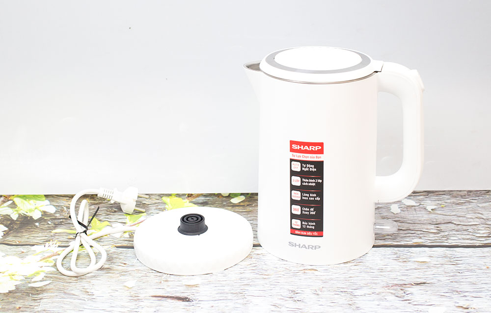 Bình đun siêu tốc Sharp EKJ-17EVPS-BK - Hàng chính hãng