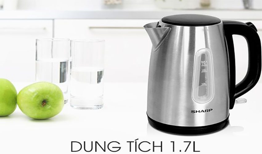 Bình đun siêu tốc Sharp EKJ-17VSS-ST - Hàng chính hãng