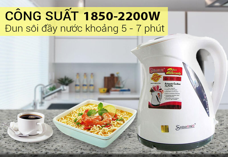 Bình đun siêu tốc Shimono SM18JK - Hàng chính hãng