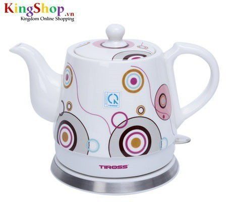Bình đun siêu tốc bằng sứ Tiross TS491 - Dung tích 1.2L - Hàng chính hãng