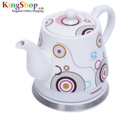 Bình đun siêu tốc bằng sứ Tiross TS491 - Dung tích 1.2L - Hàng chính hãng