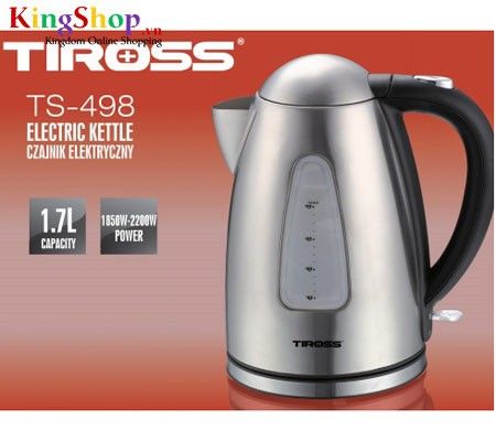 Bình đun siêu tốc vỏ inox Tiross TS498 - Dung tích 1.7L - Hàng chính hãng