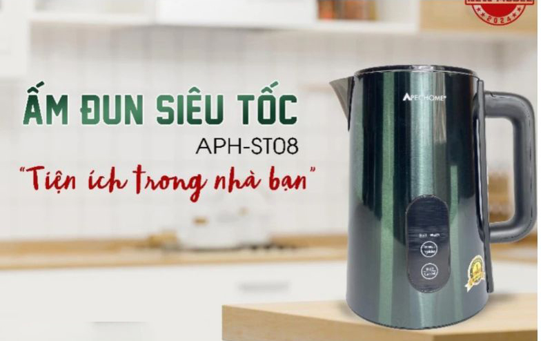 Ấm đun siêu tốc Apechome APH-ST08 - Hàng chính hãng