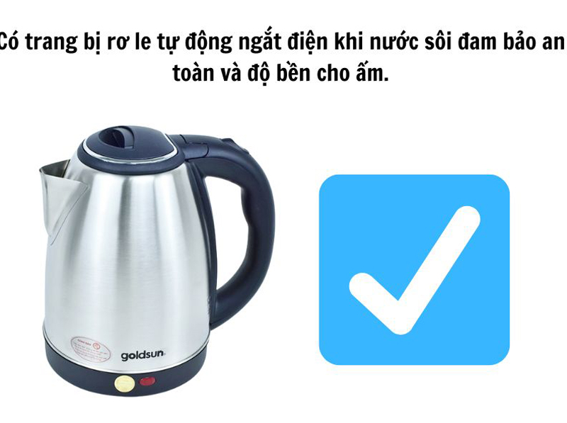 Ấm siêu tốc Goldsun GKT2605 - Hàng chính hãng