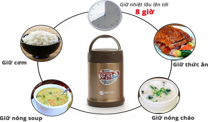 Bình giữ nhiệt Elmich EL-0631 - Hàng chính hãng