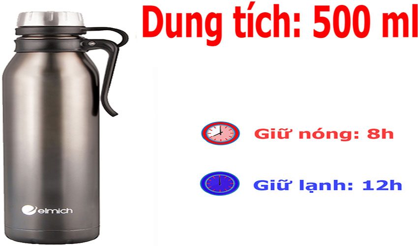 Bình giữ nhiệt Elmich EL3656 - Hàng chính hãng