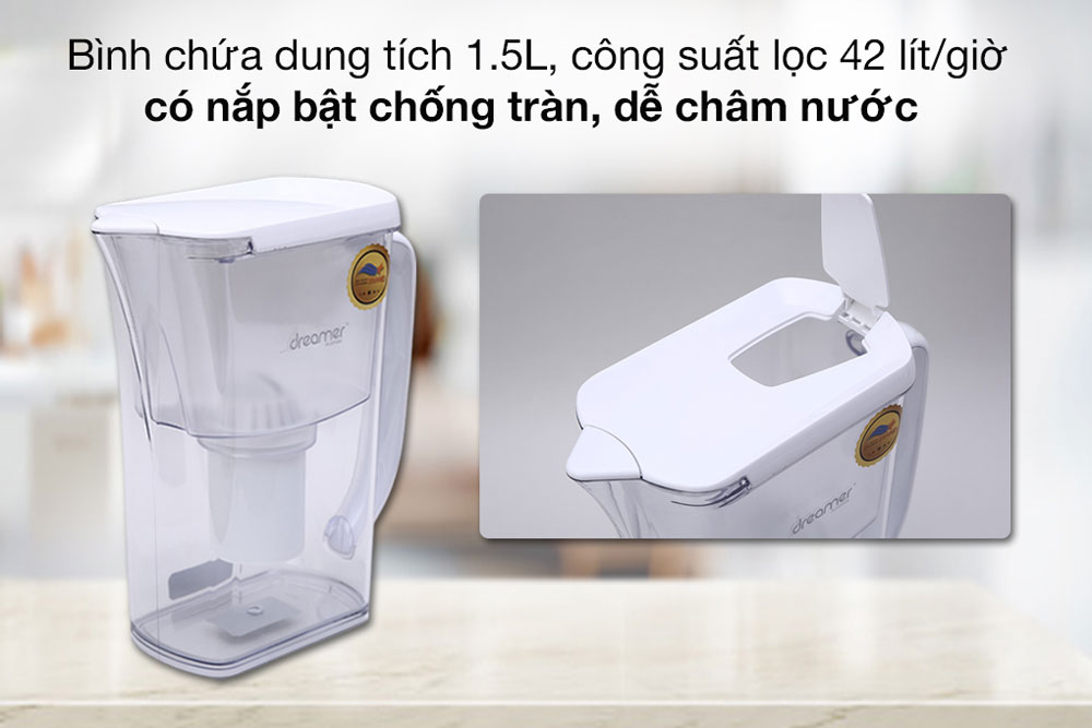Bình lọc nước Dreamer DHA-WAP125W - Hàng chính hãng