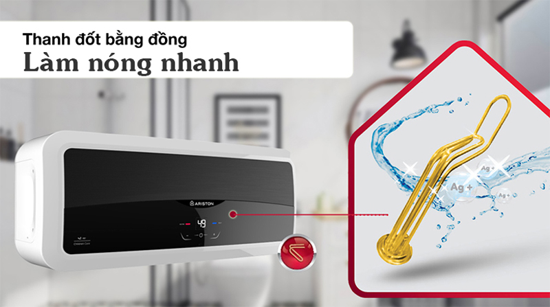 Bình nóng lạnh Ariston SLIM2 LUX-D 30 - Hàng chính hãng