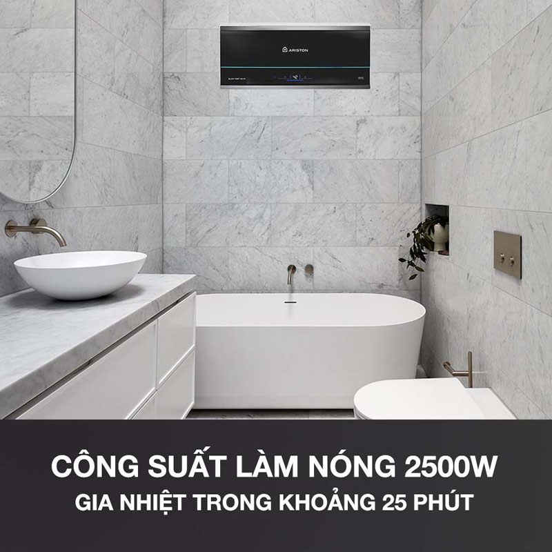 Bình nóng lạnh Ariston Slim3 SL3 20 TOP WIFI - Hàng chính hãng