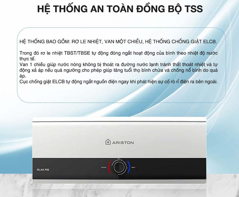 Máy nước nóng gián tiếp Ariston SL3 30 RS - Hàng chính hãng