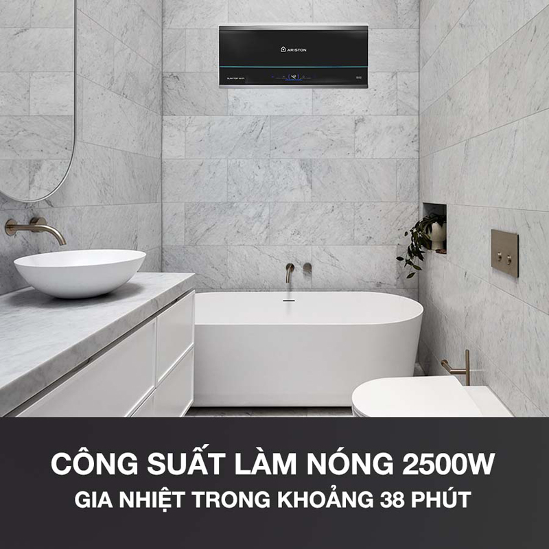 Bình nóng lạnh Ariston Slim3 SL3 30 TOP WIFI - Hàng chính hãng