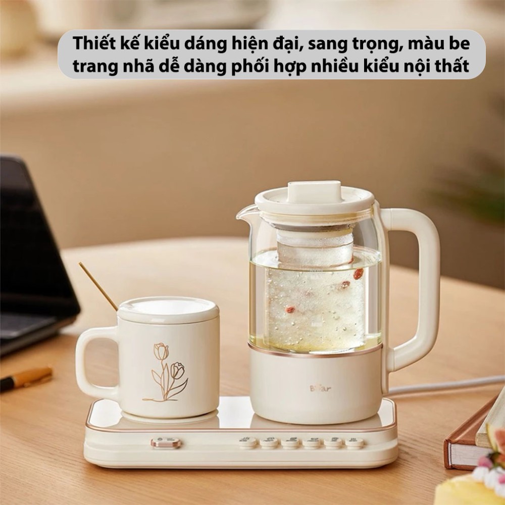 Bình pha trà đa năng Bear BKT-B082301W - Hàng chính hãng