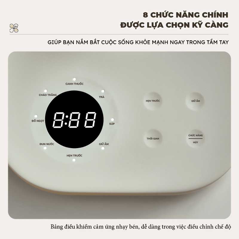 Bình pha trà giữ nhiệt Bear SB-PT15K (1.5L) - Hàng chính hãng